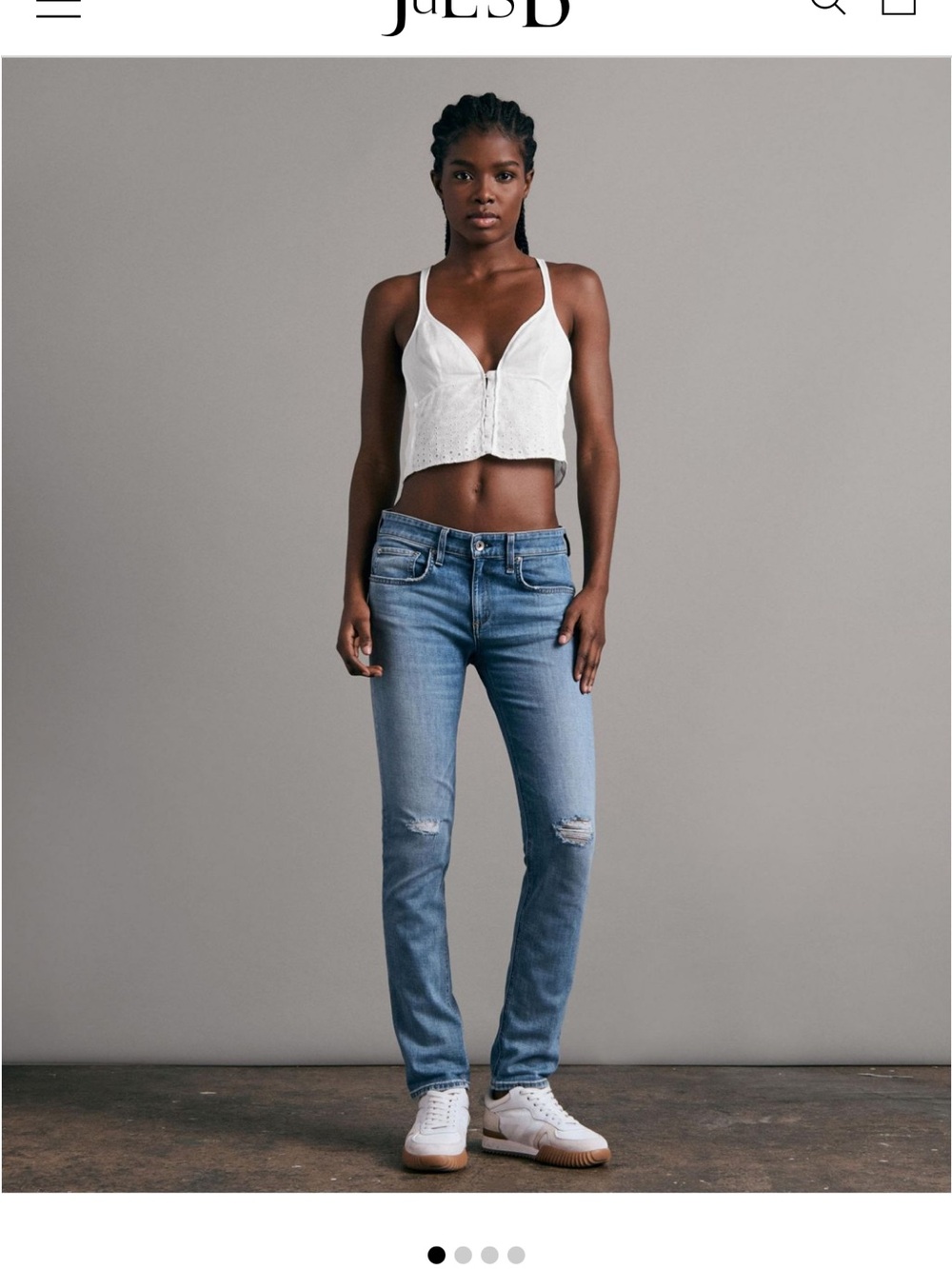 Rag And Bone Dre Low Rise Cropped Distressed Slim Boyfriend. Size 26